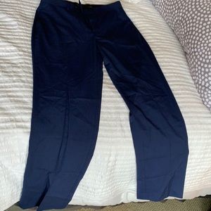 Can heusen navy plaid blue slacks